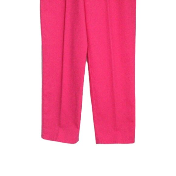 Evan Picone Twill Pants Straight Leg Pink High Waist 5 Pocket Size 10 NWT - Picture 9 of 13